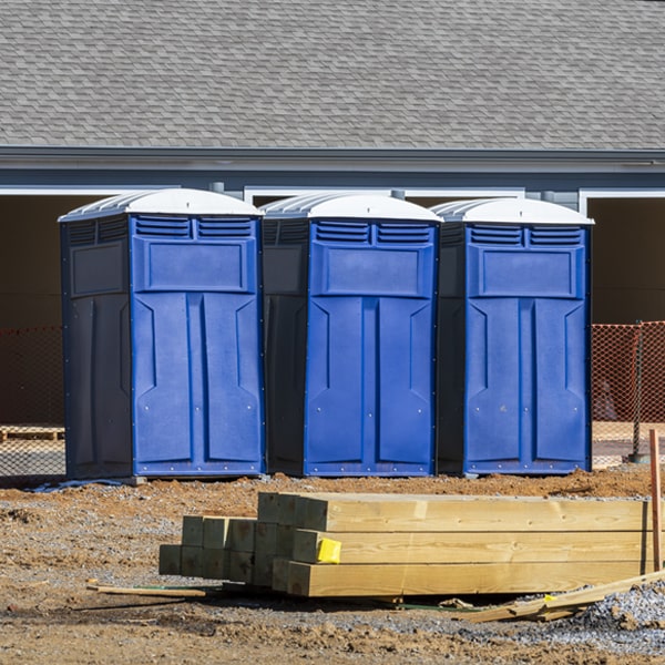 what is the maximum capacity for a single porta potty in Samoa CA